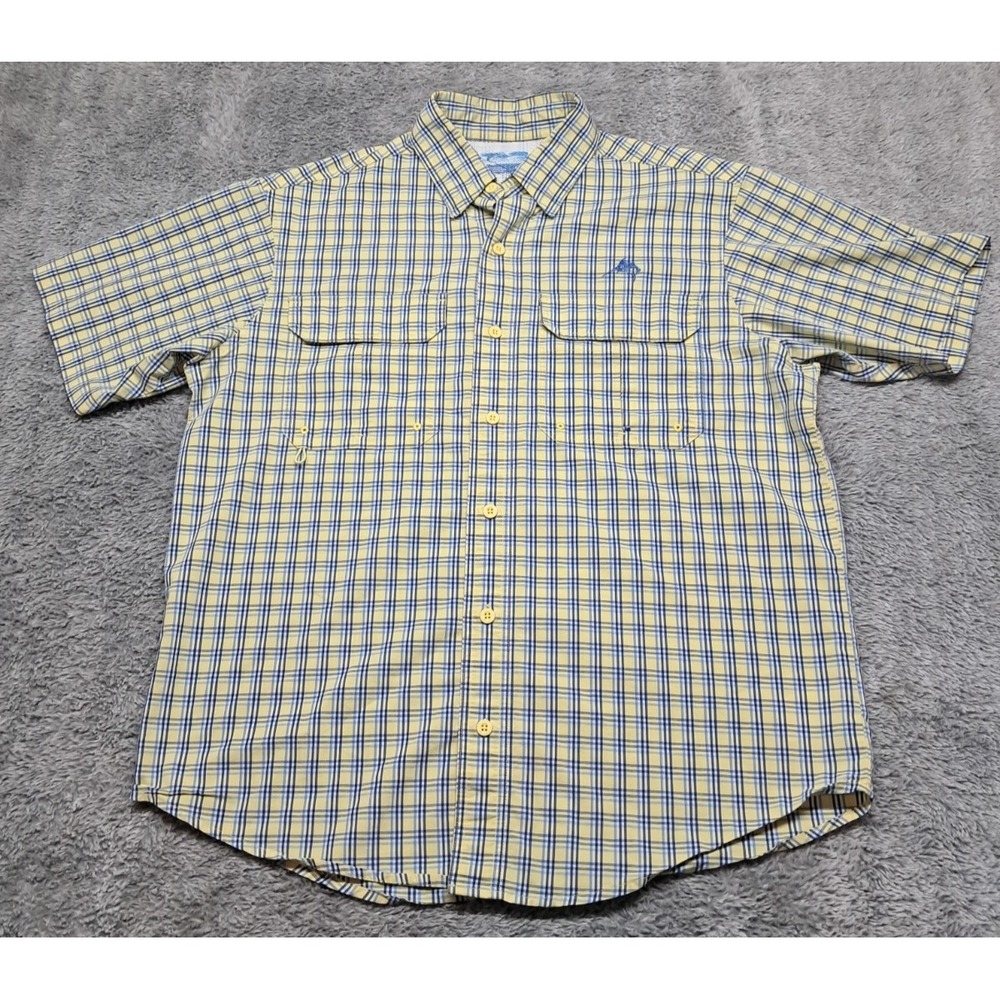 World Wide Sportsman Shirt Mens large Short Sleeve Vented Performance Fishing
